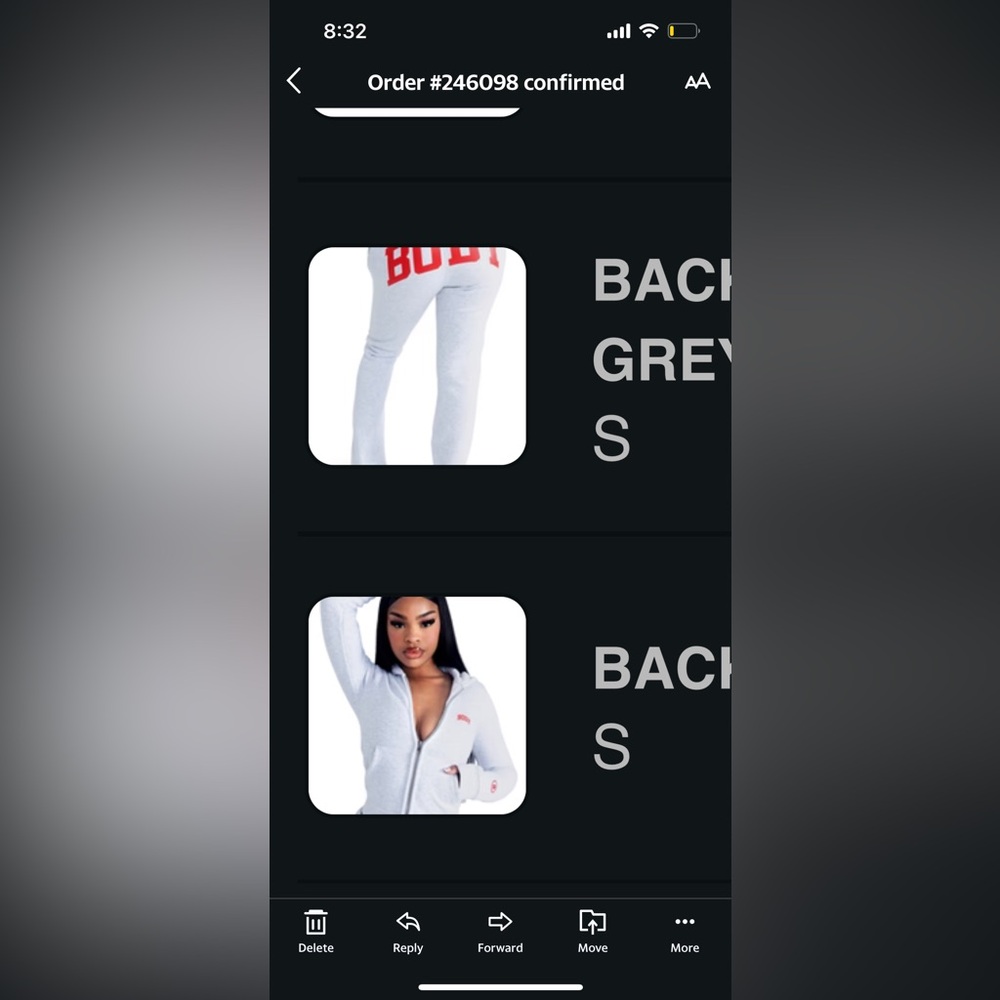 Grey Women's Zip-Up Sweater Hoodie with Subtle Red Logo